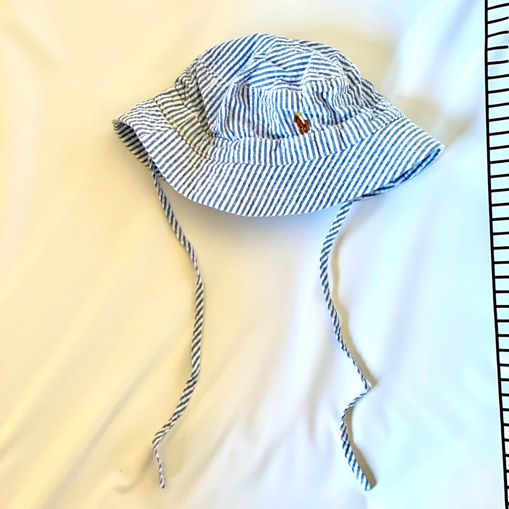 Striped Blue Kids Bucket Hat